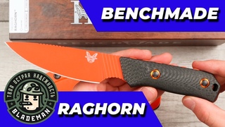 Нож Benchmade Raghorn, CPM-Cruwear, Carbon Fiber Black, Kydex, 15600OR