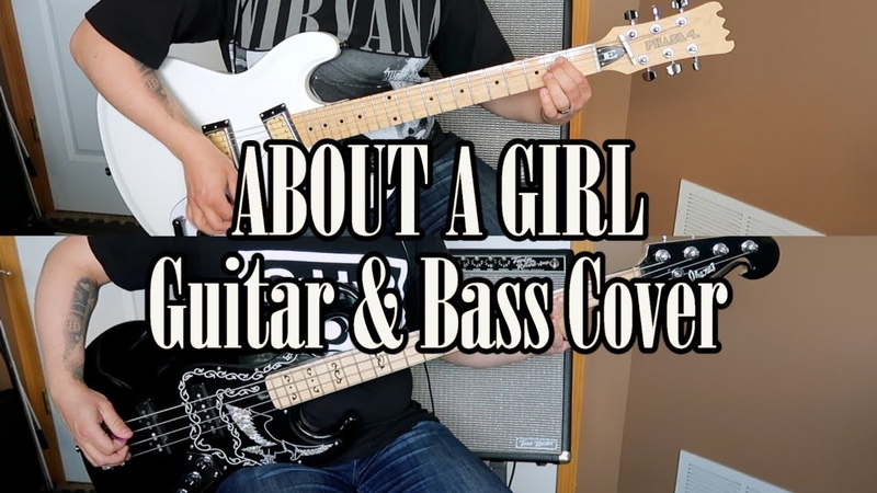 Nirvana About a Girl, Guitar Bass Cover with Bleach