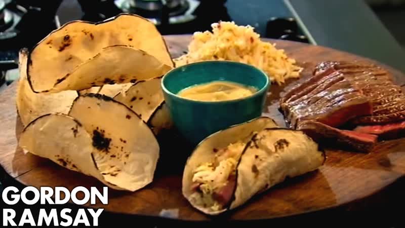 Beef Tacos with Wasabi Mayonnaise, Gordon