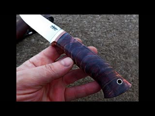 Клинок из стали S90V и сувель берёзы.Нож на заказ изготовлен. S90V steel blade and birch suve..