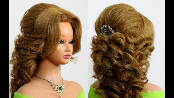 Arabic wedding hairstyle for long hair.