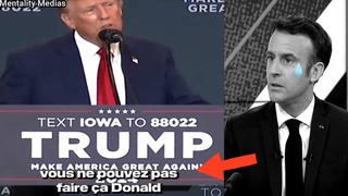 Trump imite Macron en plein meeting.