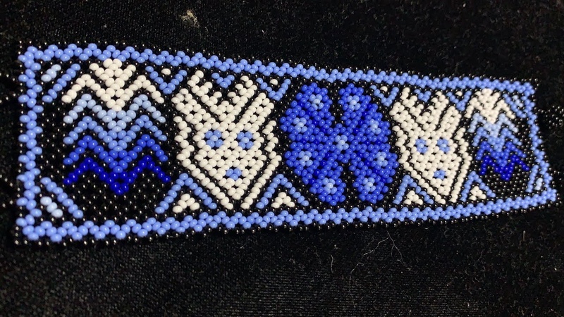 MANILLA HUICHOL PEYOTE( HIKURI) ENTRE VENADOS PARTE 1,