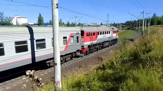 ДМ62-1842. Полетел с чумазым вагоном в Лодейное поле. Рабочий поезд. Петрозаводск.