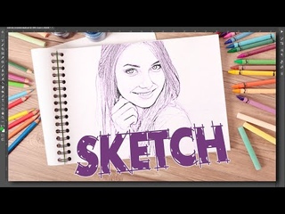 Photoshop Tutorial: Turn Your Photo into Sketch Easily|Рисунок из фото