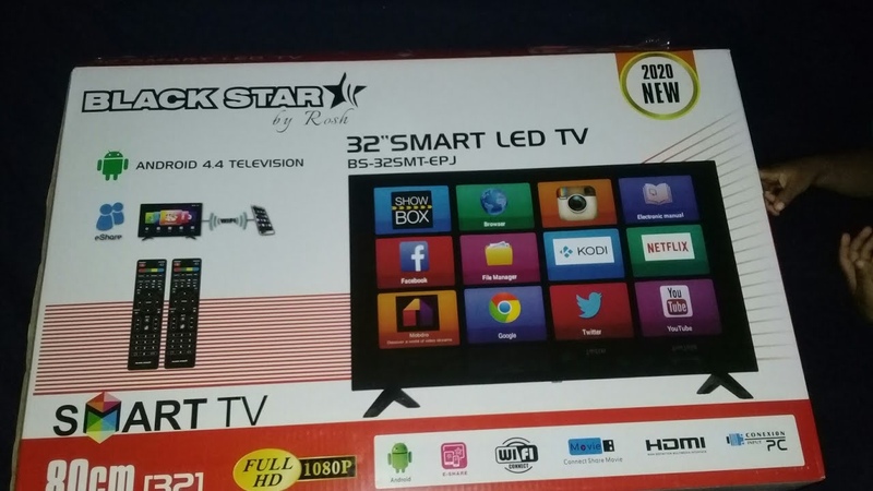 Unboxing the Black Star 32 Smart LED TV ( BS 32 SMT EPJ), Android 4. 4 Television, Full HD 1080