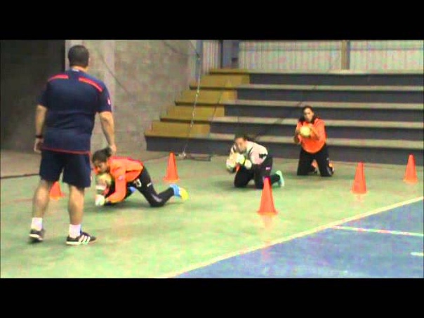Entrenamiento de porteros futsal femenino Selección
