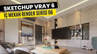 Sketchup Vray 6 İç Mekan Eğitim Serisi - 06 Temel Kaplama Oluşturma