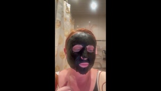 Черная листовая маска из бинчотана