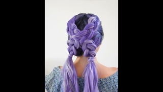 Acconciature Belle per l’estate 💜 Super Easy Summer Boxer Braids for long & medium hair #shorts