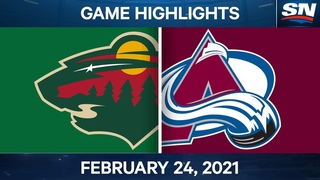 NHL Game Highlights | Wild vs. Avalanche  Feb. 24, 2021