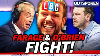 Nigel Farage & James O'Brien fight in LBC studio: That MORON is putting my security under threat!