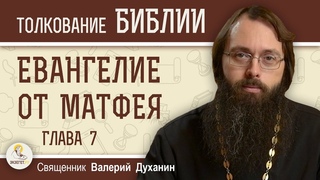 Евангелие от Матфея. Глава 7 Не судите, да не судимы будете   Священник Валерий Духанин