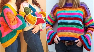 eye-catching and handknitted crochet shirts design ideas