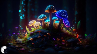 Bosque De Hongos Encantado- Ambiente Nocturno Mgico, Lucirnagas, Naturaleza ASMR, Ranas, Grillos2