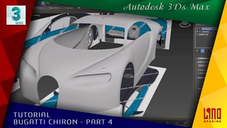3Ds Max - Bugatti Chiron - Part 4 - Body Modeling - LINO STUDIOS