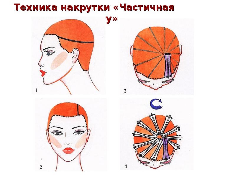 Секреты мастера парикмахера — техники распределения коклюшек при химической завивки волос., изображение №10