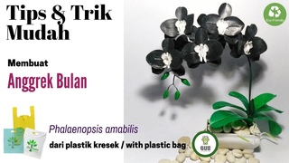 Bunga kresek Anggrek Bulan |DIY how to make Phalaenopsis Orchid from plastic bag |Phalaenopsis