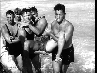 Surfing  Maroubra  Beach  Sydney  Australia.   (1948)