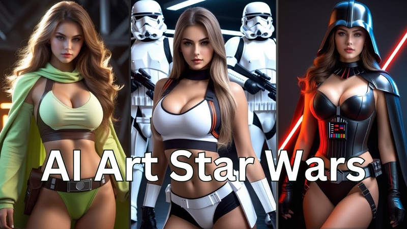 AI Art Look Book Hot Star Wars Cosplay