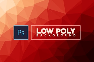 How to make a Low poly bacground Design | Photoshop