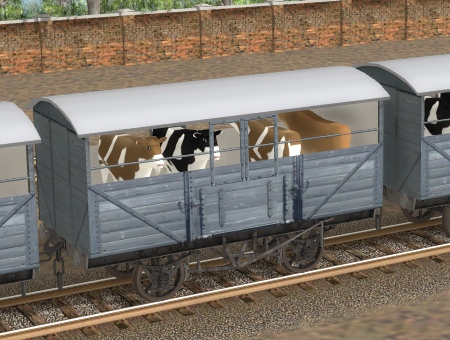 cattle wagon blank 18 foot GWR chassis