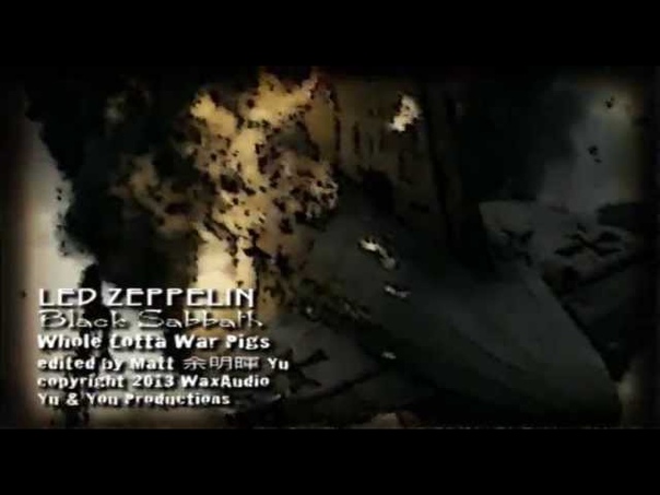 LED ZEPPELIN, BLACK SABBATH Whole Lotta War Pigs Wax Audio fan made Music