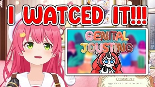 Miko's reaction after she watched a clip Bae playing Yabai game