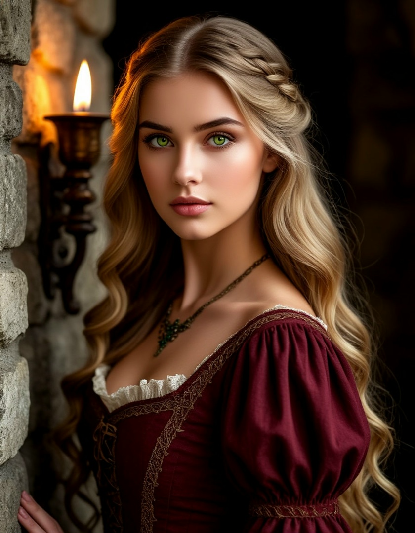 очень красивая светловолосая девушка