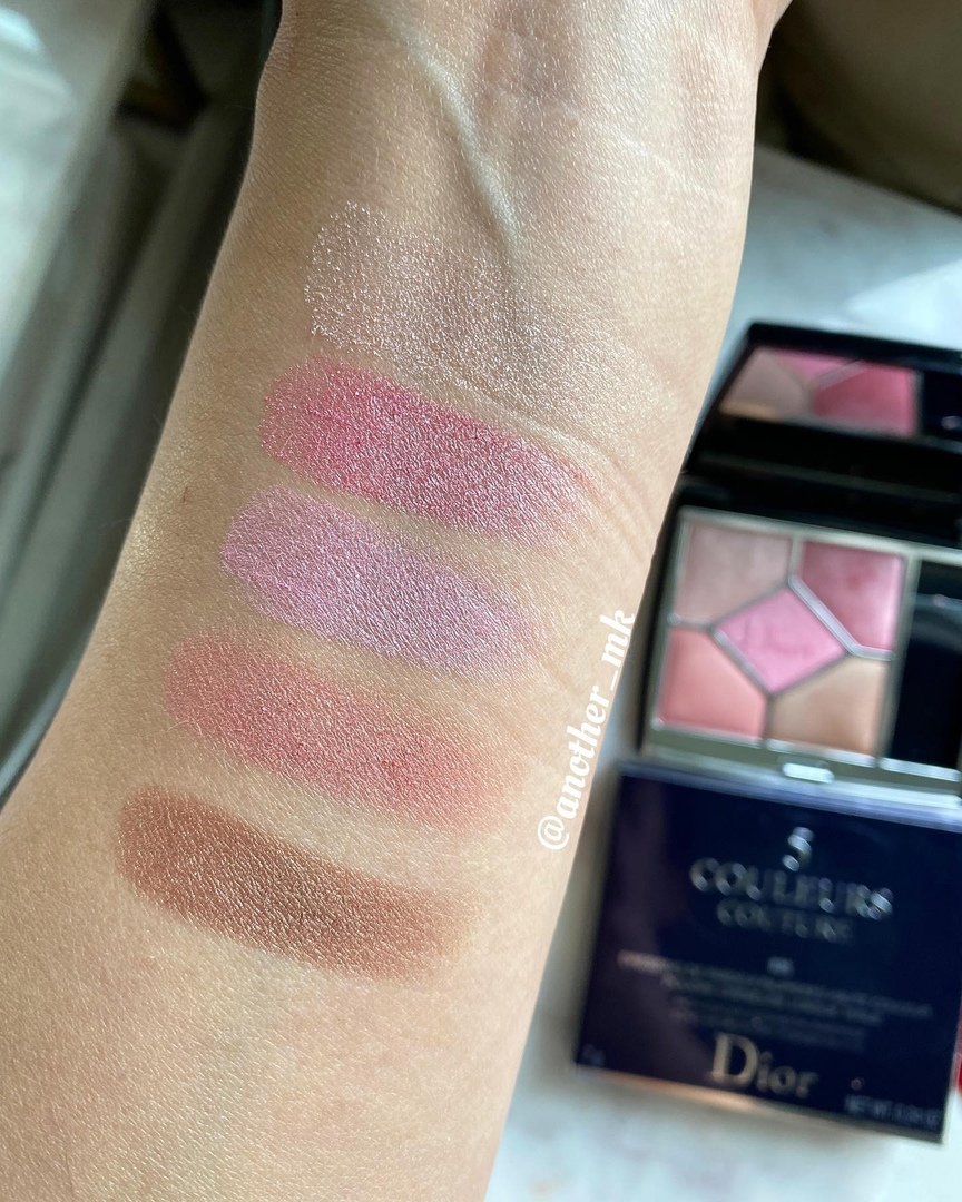 Dior 5 Couleurs Couture Palettes Limited Edition Spring 2022 - 839 Popeline - Swatches