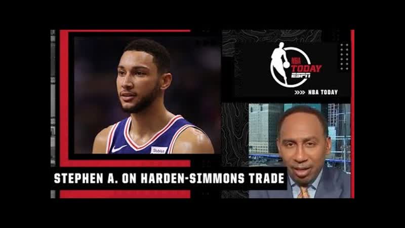Stephen A. reacts to the James Harden Ben Simmons trade, NBA