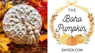 Crochet Pumpkin~Boho Home Decor