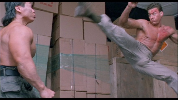 Double Impact Fight Scene Van Damme vs. Bolo