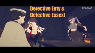 Detective Enty and Essex interrogate Shikikan | Azur Lane #azurlane