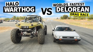 1,000hp HALO Warthog vs Marty McFlys Dream 500hp DeLorean // This vs That