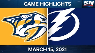 NHL Game Highlights | Predators vs. Lightning  Mar. 15, 2021