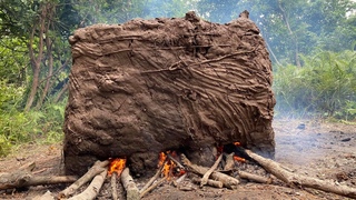 Primitive Technology: Ancient brick oven and construction bricks