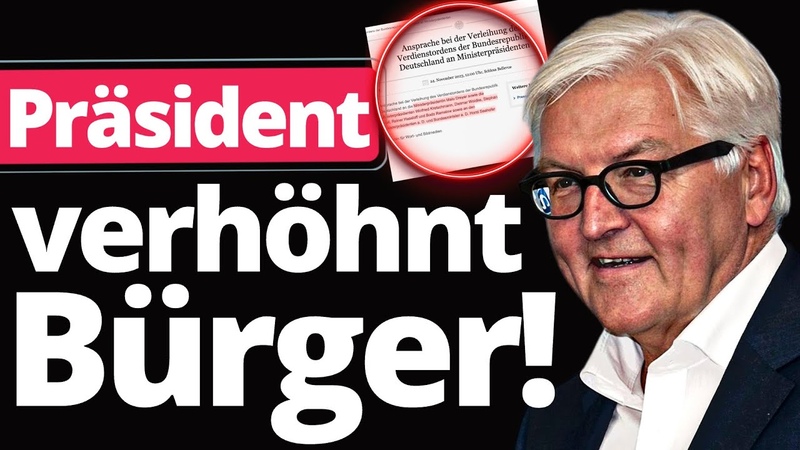 Unfassbarer Steinmeier Eklat in