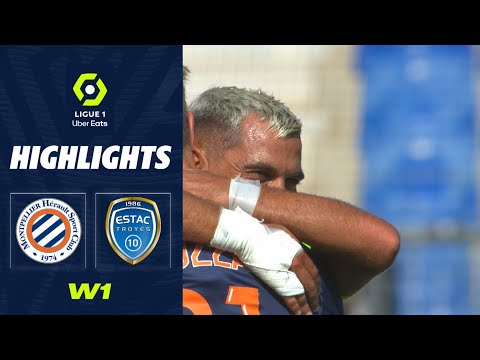 MONTPELLIER HÉ RAULT SC ESTAC TROYES (3 2) Highlights ( MHSC ESTAC), 2022