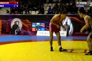 GGP2013/ Akhmednabi GVARZATILOV (AZE) - Sezer AKGUL (TUR) - FS 60 kg 1/4 final match