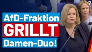 Regierungsbefragung: AfD-Fraktion grillt Damen-Duo der Ampel! AfD-Fraktion im Bundestag